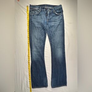 Classic Blue Flare Jeans - Mid-Rise Wide Leg